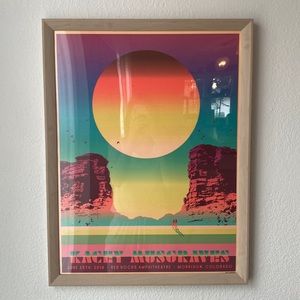 Kacey Musgraves poster from 2019 Red Rocks show